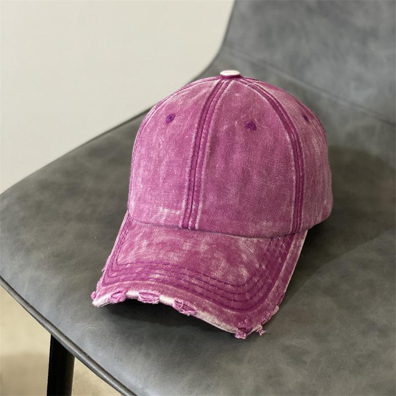 JYL TS DIY Denim Cap Women Washed Distressed Oversized Sun Protection Hat Cotton 1222Mao12361 шелковица