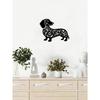 Whimsical Dachshund Metal Wall Art - Playful Indoor/Outdoor Sculpture For Gardens, Patios & Living Spaces