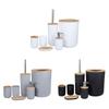 Trendy Bathroom Accessories Set Dispenser Toothbrush Tumbler