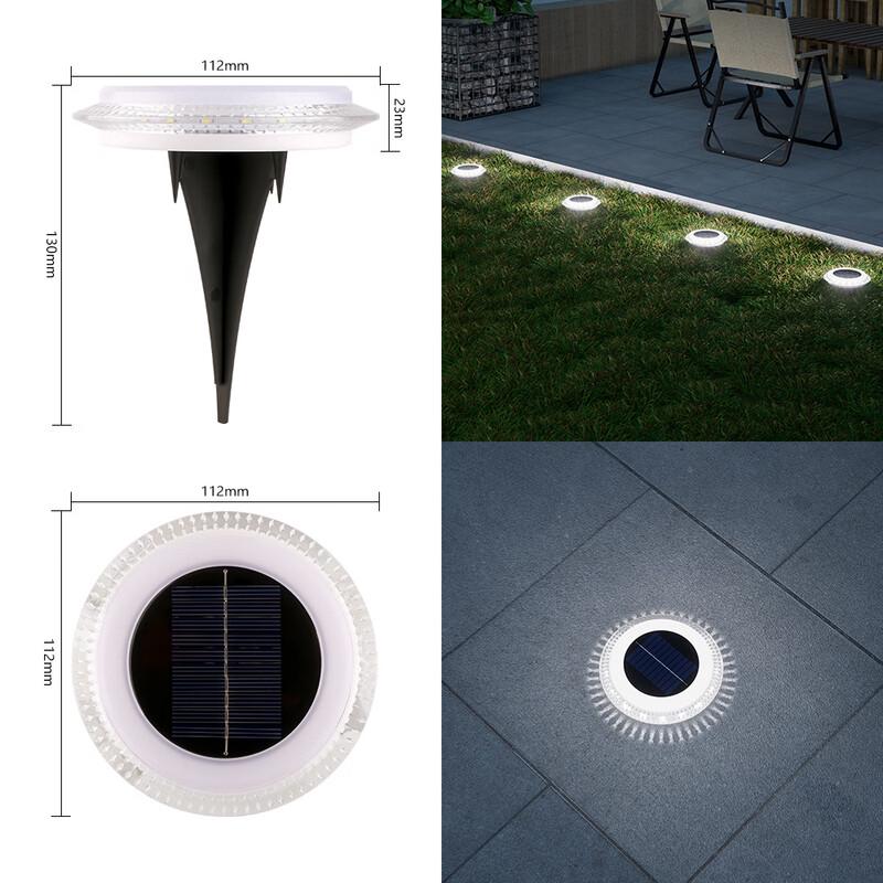 NuFeng 16-LED Solar Ground Garden Light