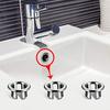 Sink Overflow Ring Drain Cover Replacement Bathroom Kitchen Sink Wash Basin Trim Overflow Cover Hole Insert Round Caps