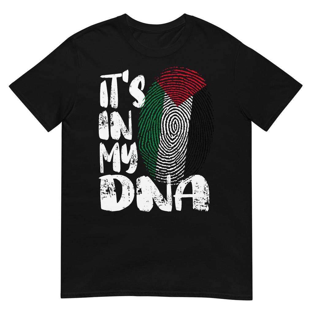 Palestine Flag Its In My Dna Palestinian Fingerprint Flag Tshirt