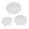 3 PCS Round Acrylic Display Stand Set Easy To Install Round Acrylic Jewelry Display for Rings Earrings Mini Figurines