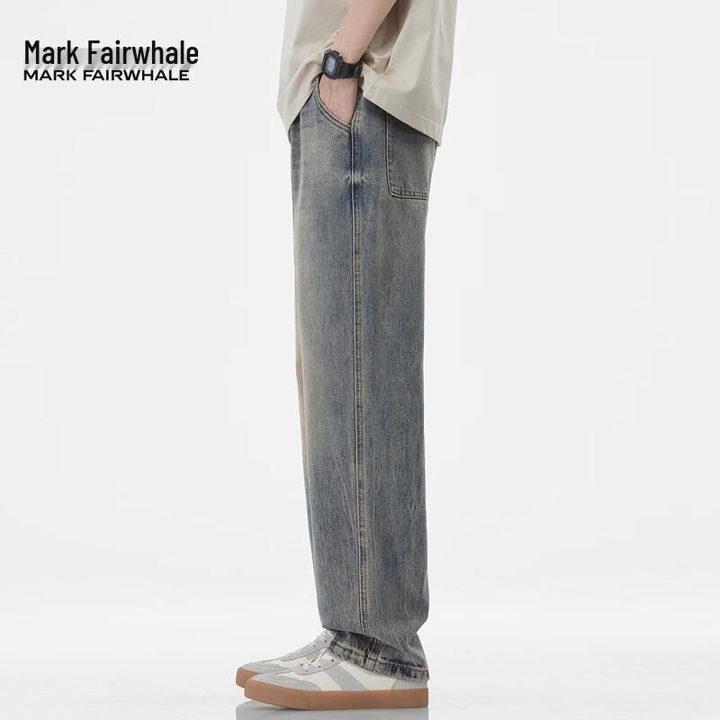 Mark Fairwhale Men's Distressed Straight Leg Jeans