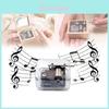 Acryl-Handkurbel-Musikbox Bastel-DIY-Spielzeug für kreatives Schenken Schüler