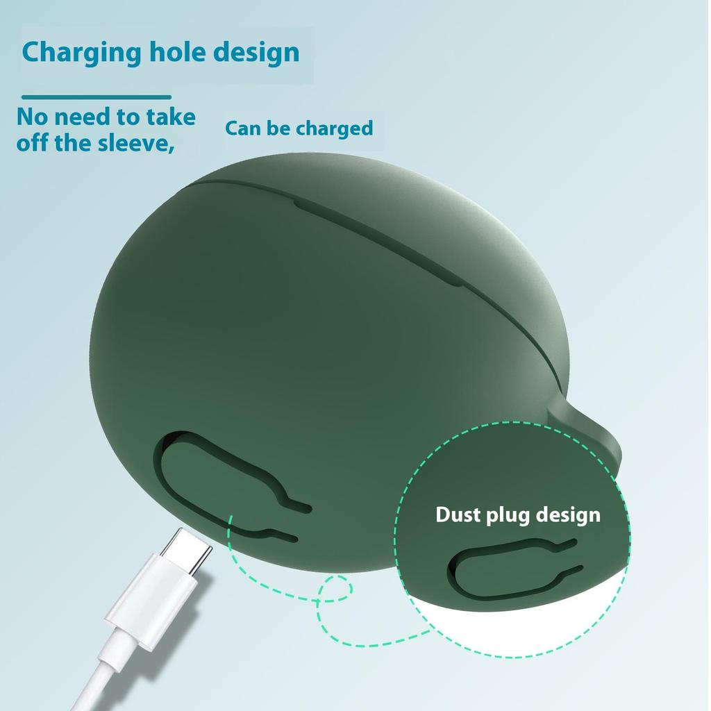 For Huawei FreeBuds 6 Protective Case Bluetooth-Compatible Earphones Silicone Cover with Hook