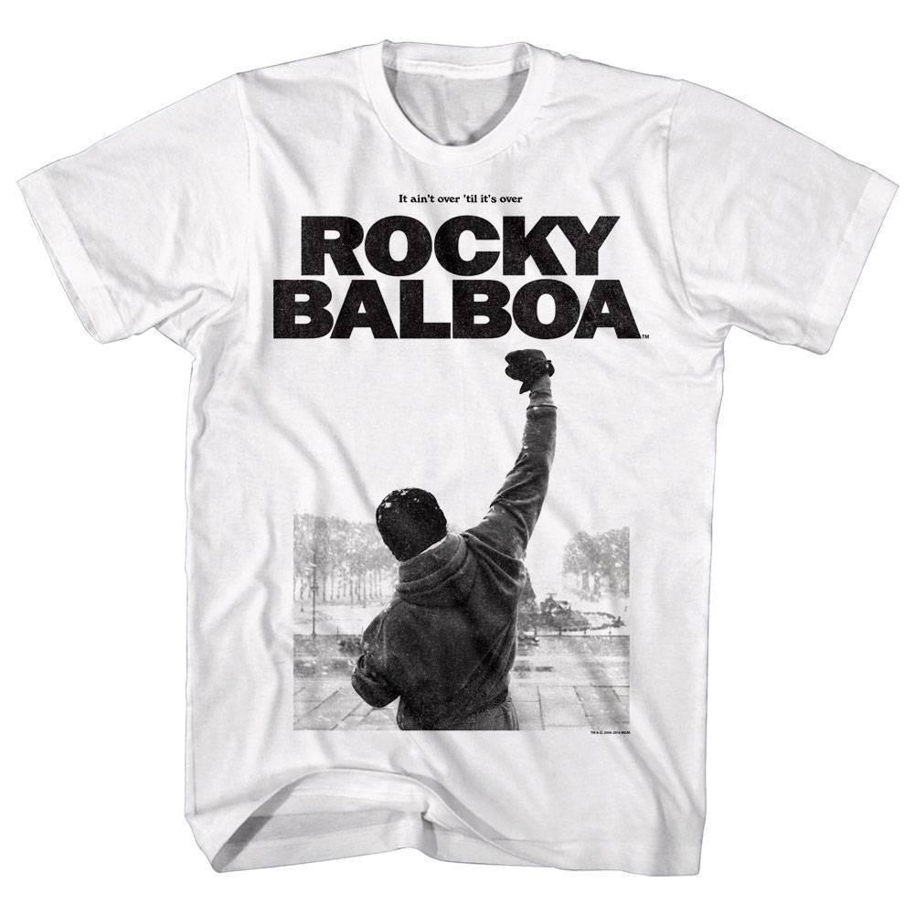 Rocky Balboa Punching Sky Men T Shirt M