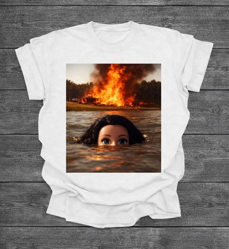 Funny Doll Face Swimming Meme Shirt Funny Distressed Doll Face Meme Shirt S