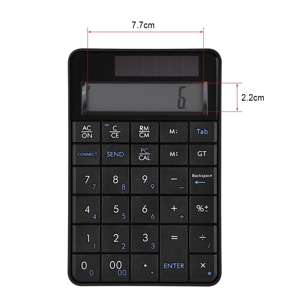 VBESTLIFE 2-in-1 Numeric Keypad Calculator, Mini 29-Key 2.4G USB Wireless Numeric Keypad Keyboard with LCD Display, Compatible with XP/Vista/7/8/10, M