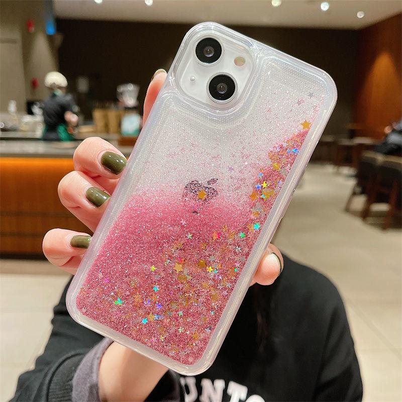 iPhone 16 Glitter Liquid Sand Drop-Proof 15Pro Max Protective Case for Apple 14/17