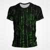 Green Matrix Code Graphic T Shirts For Men 3D Full Print Tee Tops Short Sleeve O Neck Casual Streetwear Man's Tshirt Camisetas