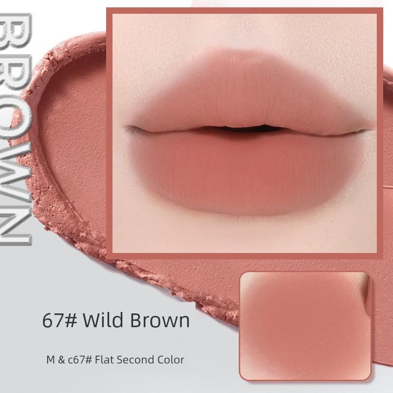 Novo Lipstick Female Waterproof Long Lasting and Does Not Fade No Stain on Cup Nude Color Series Moisturizing Matte White Lip Lacquer Genuine Goods