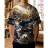 Men's Fashionable 3D Printed T-shirt, Suitable for Everyday Casual Wear.