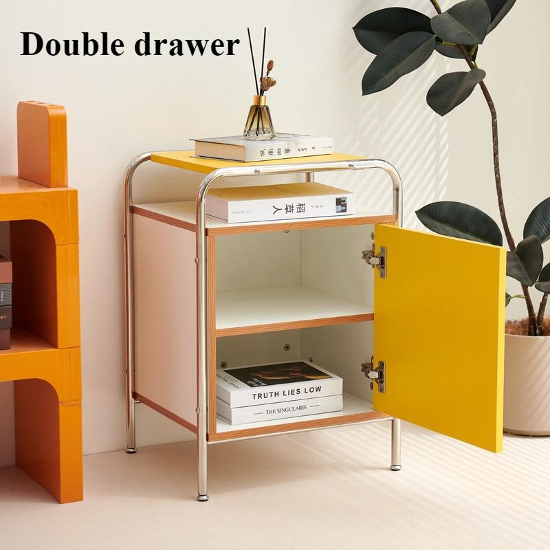 Nordic Nightstands Creative Bedroom Bedside Table Living Room Modern Small Side Table Multifunctional Home Storage Furniture