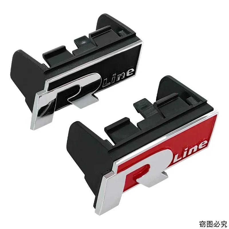 2026 Caldo Per VOLKSWAGEN VW ABS Emblema Distintivo Griglia Anteriore Auto per Volkswagen Golf R Rline Tiguan Touareg Polo GTI CC Passat R36 S
