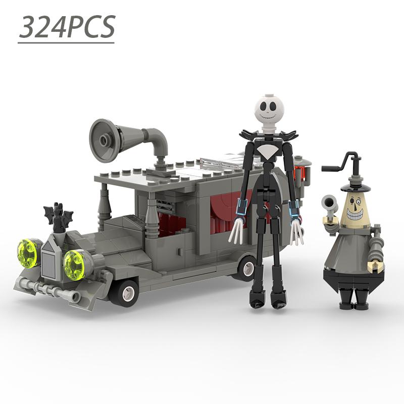 

Horror Halloween Toy Building Set, Night Before Christmas Jack and The Mayor of Halloween Town Gifts for Kids 324PCS