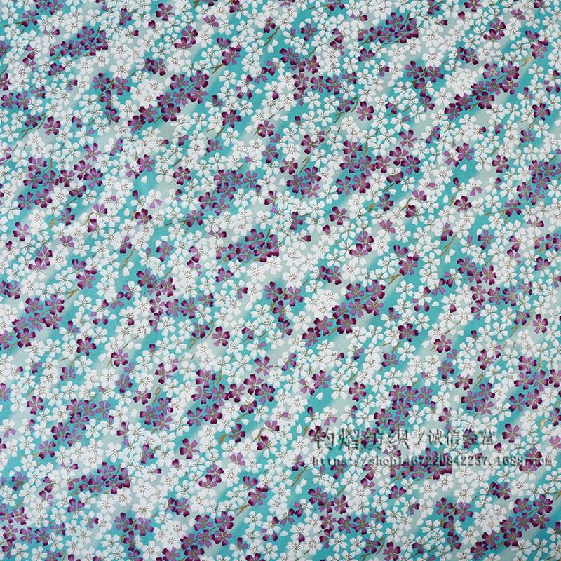 

Японская хлопковая ткань с изображением цветущей вишни для подарочной коробки ручной работы и кимоно