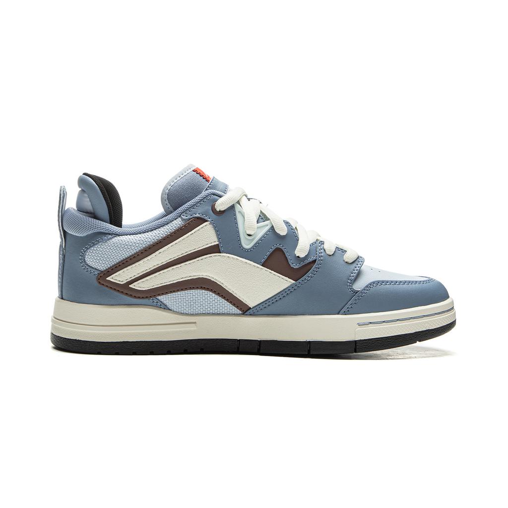 Li Ning Wave Pro Synthetic Leather Cushioning, Wear Resistant Low Top Skateboard Shoes Unisex AEPV067-3