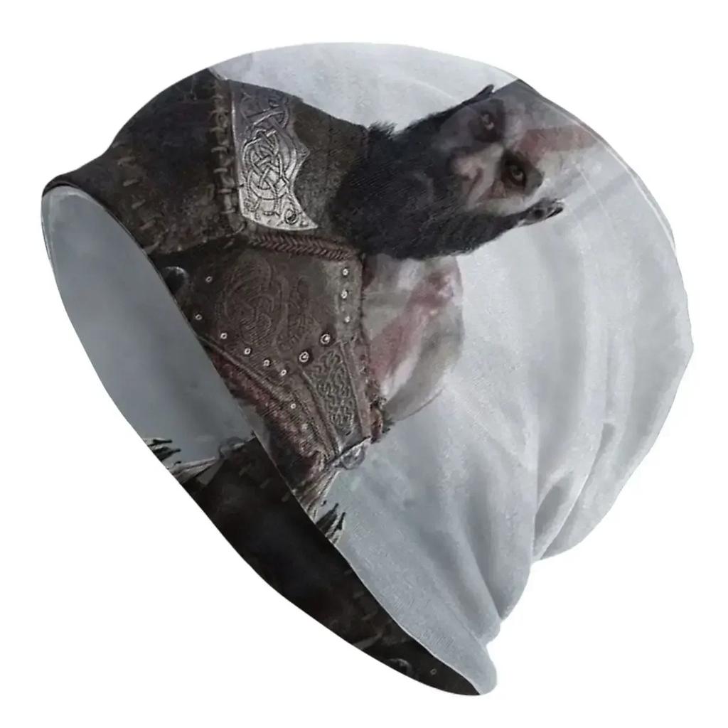 Skull Kratos God Of War Unisex Adult Beanies Caps Knitted Bonnet Hat Warm Fashion Autumn Winter Outdoor Skullies Hats