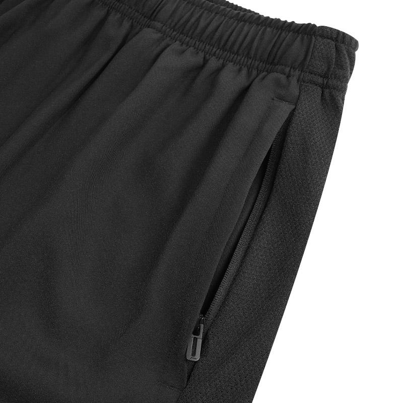 Li-Ning Summer Quick-Dry Short Sleeve T-Shirt Comfortable Breathable Fitness Shorts Casual Sports Set Men Activewear Black ATSV597-2+AKSU923-1
