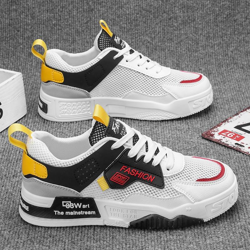 Men's Shoes Summer New Breathable Mesh Sports Casual Shoes Trend Versatile Fashion Men's Board Shoes Student Tide Shoes
