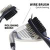 ABS Golf Club Heads Double Sided Brush Cleaning Brush Portable Golf Cleaning Products