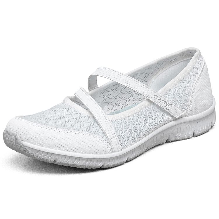 Skechers Be-Cool Tkanina Moda Wygodne Codzienne Buty Damskie Buty Codzienne Białe 100354-WHT