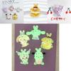 Lovely Cartoon Animal Resin Decorations For Diy Crafts Cream Gel Material