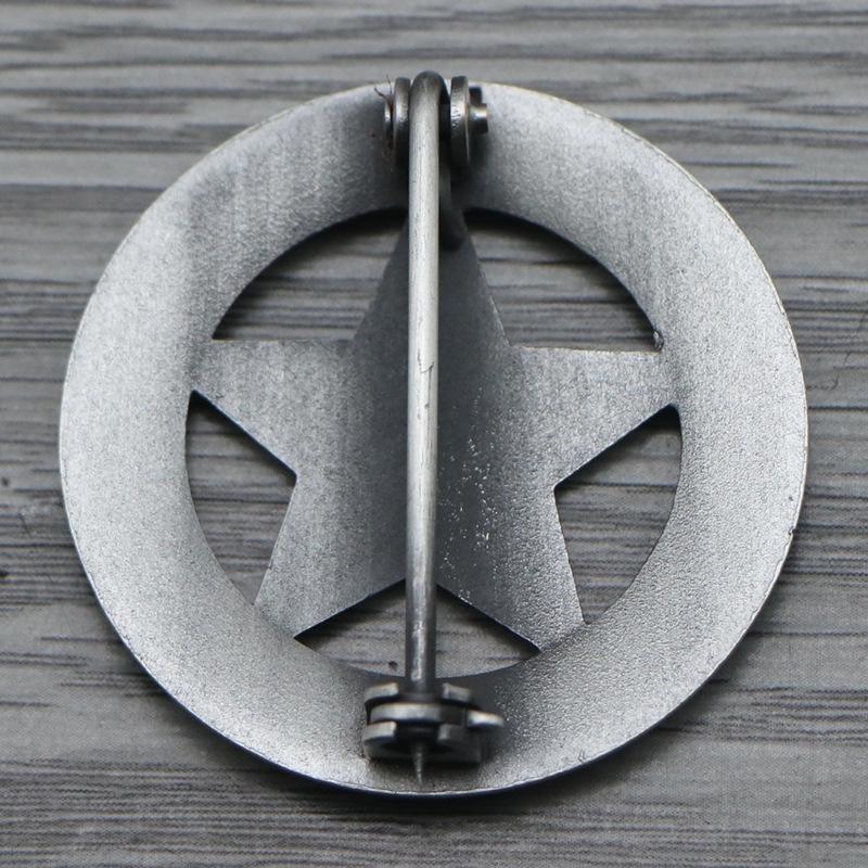 1Pc Copy Texas Rangers Badges Pins Cosplay Prop Film Collectibles Medal Badge