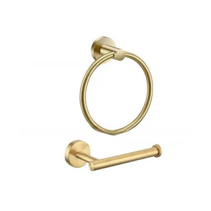 Towel Steel Stainless Ring And Tissue Holder Set Suitable For Daily Bathroom Use