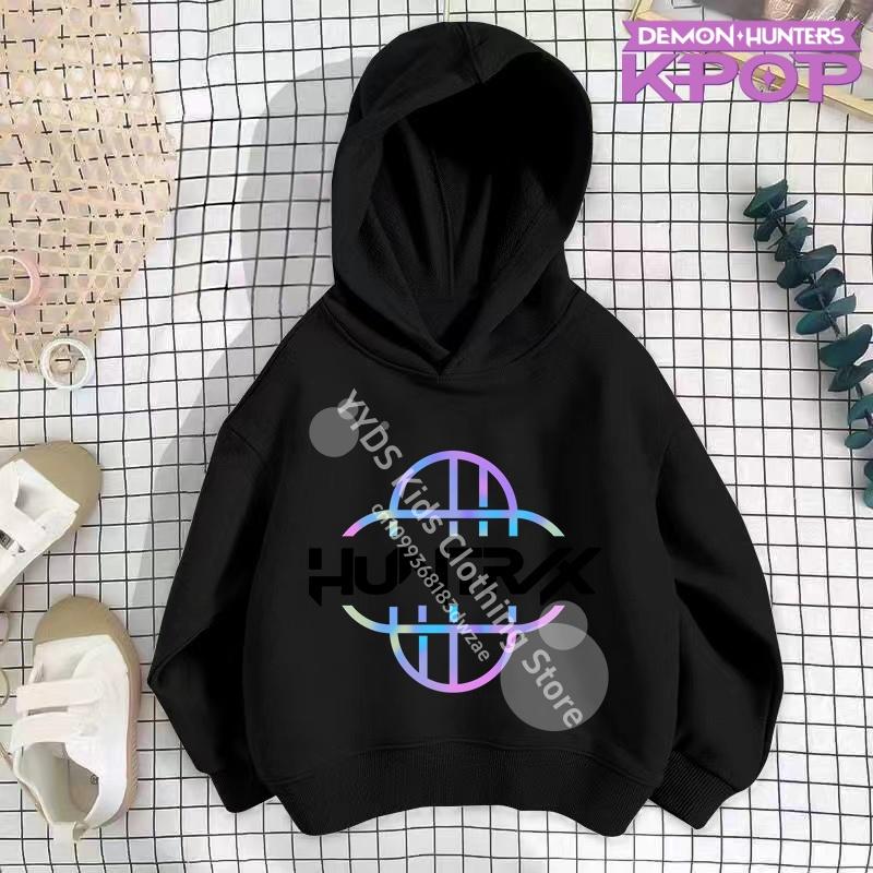 Kleinkind Mädchen Kleidung KPop Dämonenjäger Hoodie Mädchen Mode Lässiges Sweatshirt Film Neu Kinder K-Pop Dämonenjäger Kapuzenoberteile