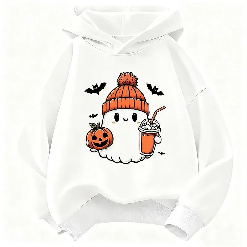 Fun hooded sweatshirt for children in autumn and winter,suitable for both boys and girls for Christmaship-hop style casual wear.