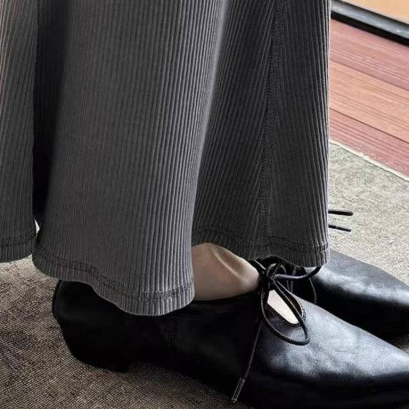 2025 Frühling Damen Echte Slipper Niedrig Absatz Vintage Schnürschuhe Elegant Komfort Freizeitschuhe Frau 35-40 Einzelne Schuhe