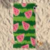Microfiber Fruit Beach Towels Sand Free Quick Dry Lightweight Travel Bath Towels Large Oversized,Sweet Watermelon Pool Towels