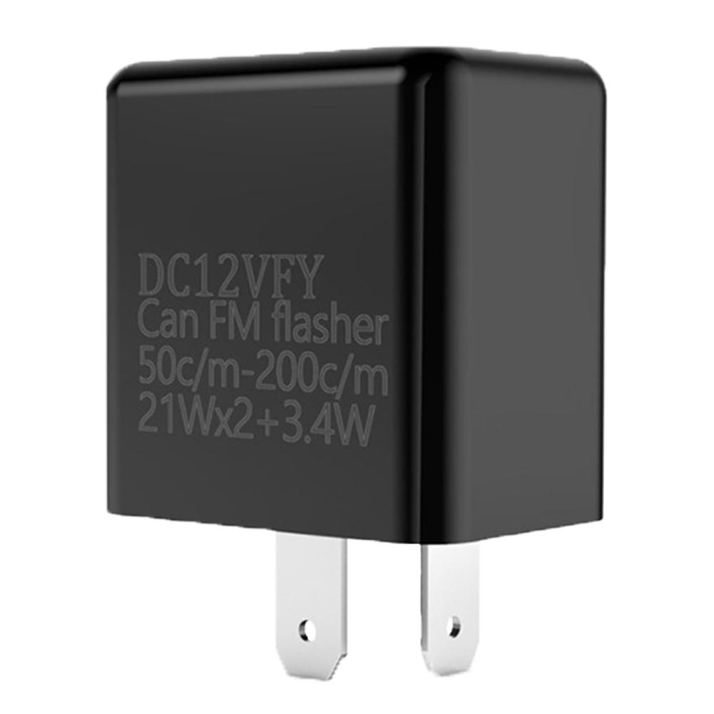 

DV 12V Frequency Relay 3 Gear Turn Signal Indicator High Power Fix Motorcycle Flasher Multiple Protection LED Turn Indicator чёрный