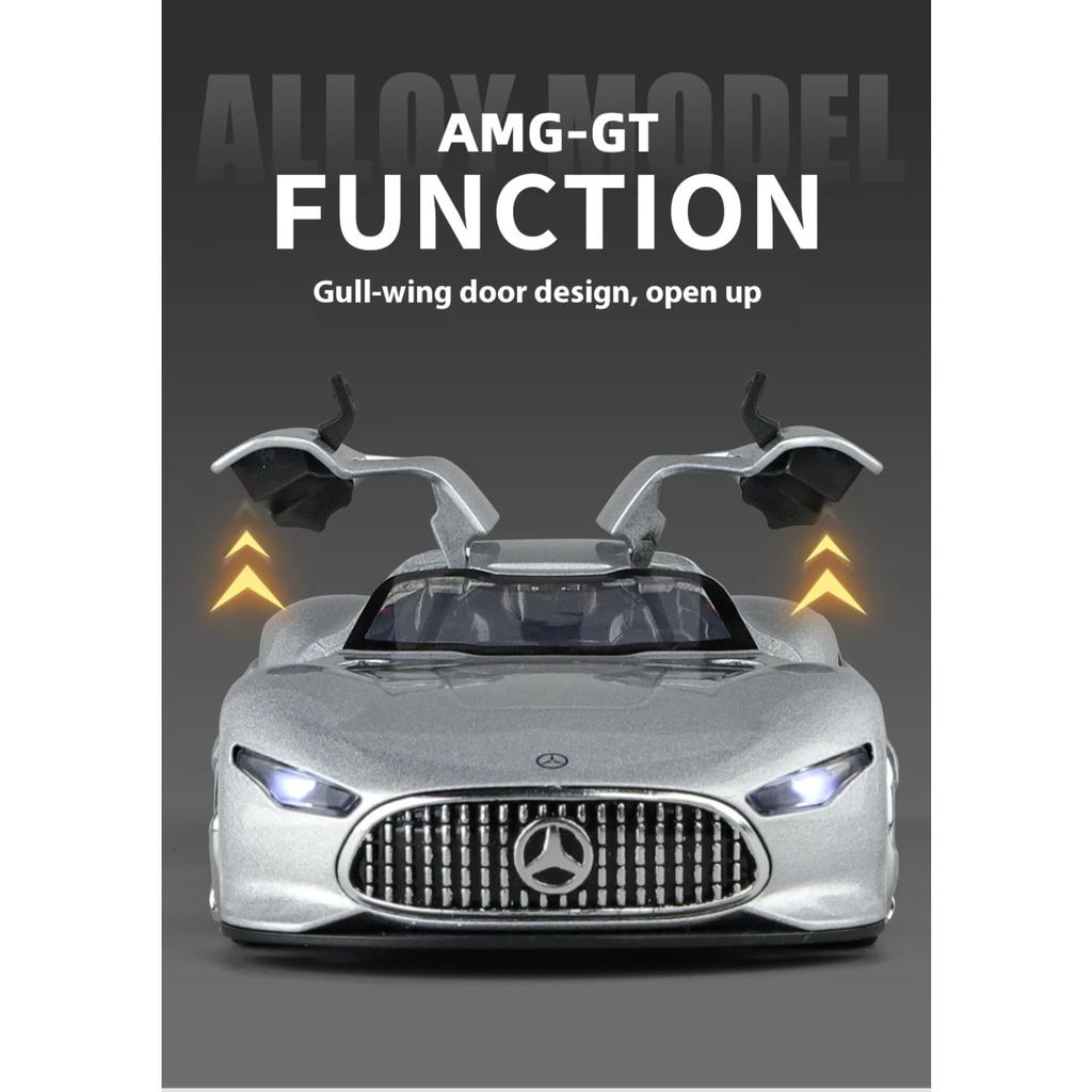 1/32 Mercedes Benz AMG Vision GT Supercar Legierung Druckguss Auto Modell Sammlung Hobby Boutique Dekorative Geschenke für Freund Geschenk