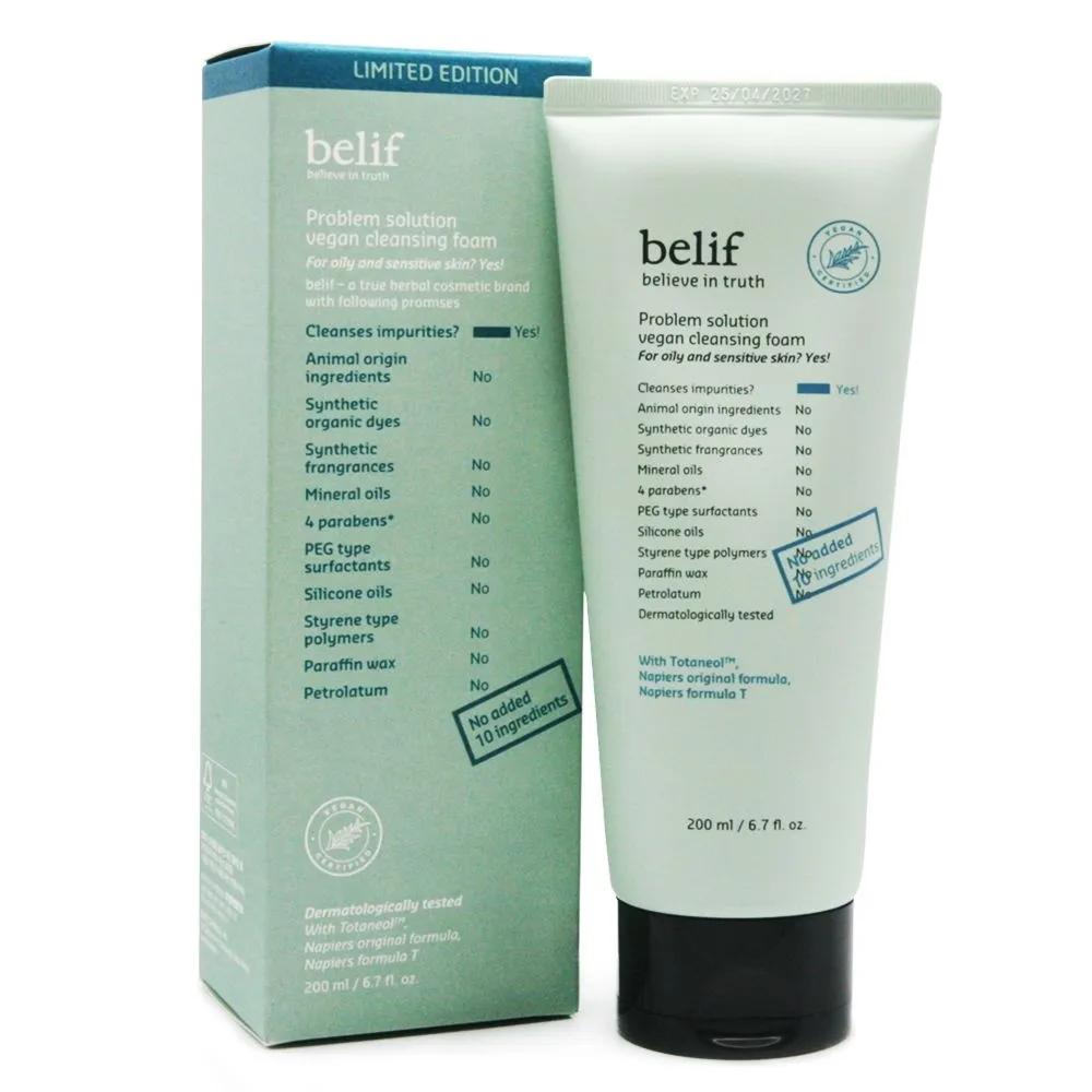 belif Problem Solution Vegan Cleansing Foam 200ml Large Size