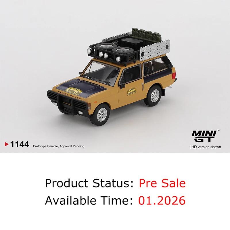 

In Stock MINIGT 1144 Range Rover 1:64 1981 Camel Trophy Sumatra Diecast Car Model Collection Toys