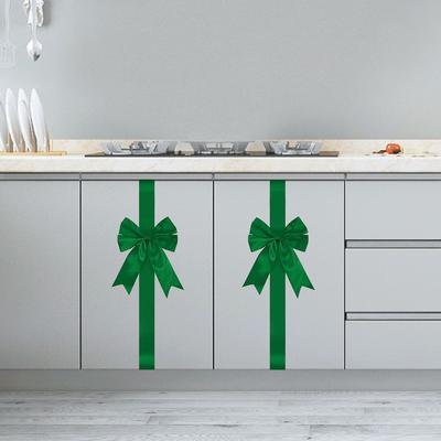 Christmas Cabinet Ribbon Bows Christmas Door Cabinet Bows Festive Large Xmas Bows for Thanksgiving Fall Christmas Party