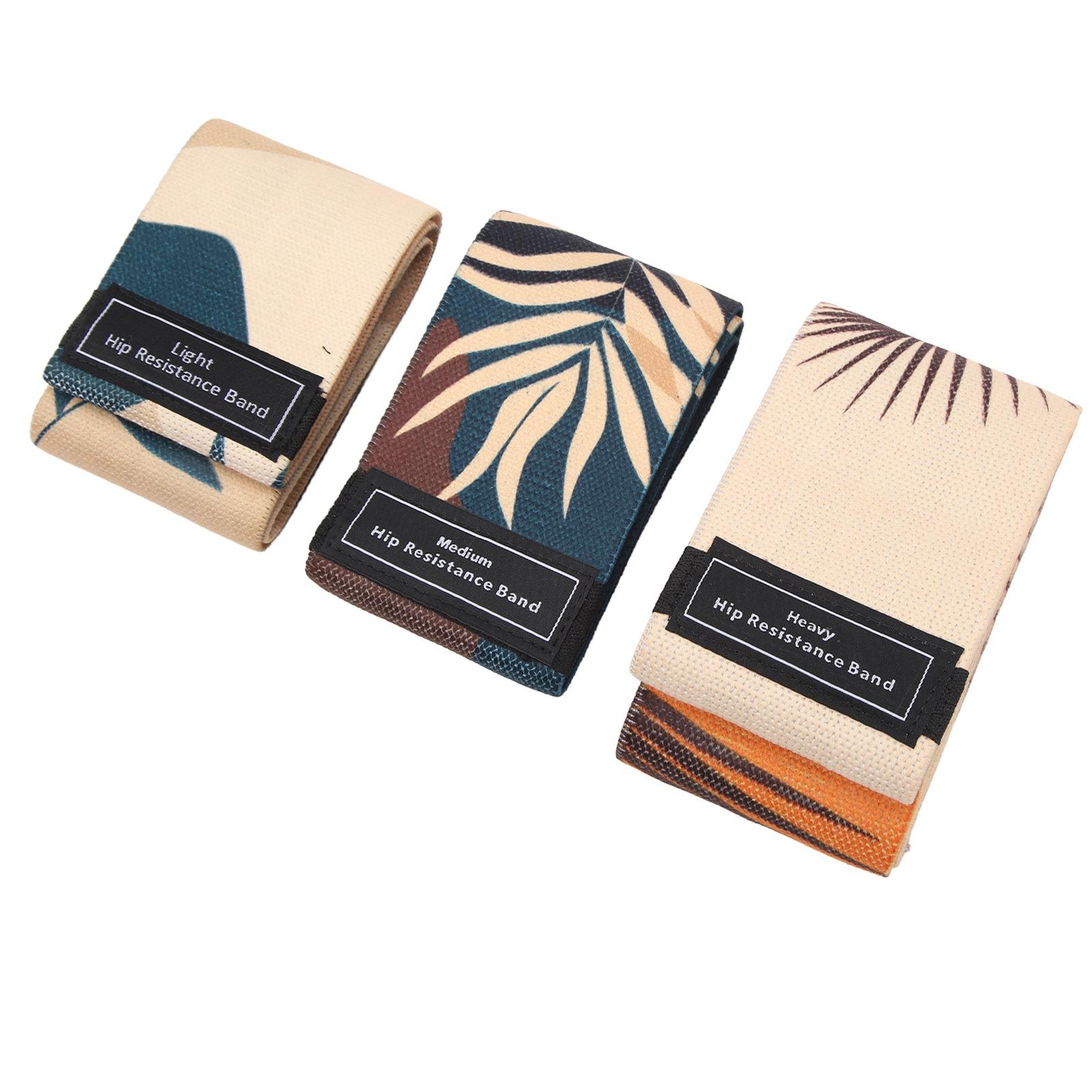 Resistance Loop Exercise Bands 3PCS High Resilience Antislip Exercise Bands for Women Men