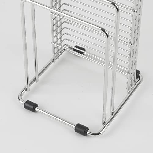Pearl Metal Knife/Cutting Board Stand Stainless Steel At Aqua HB-3945
