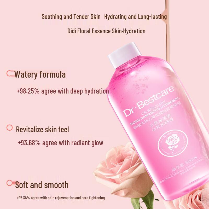 Bise Damaszener Rosen Hydrosol Anti-Falten & Feuchtigkeitsspendender Toner