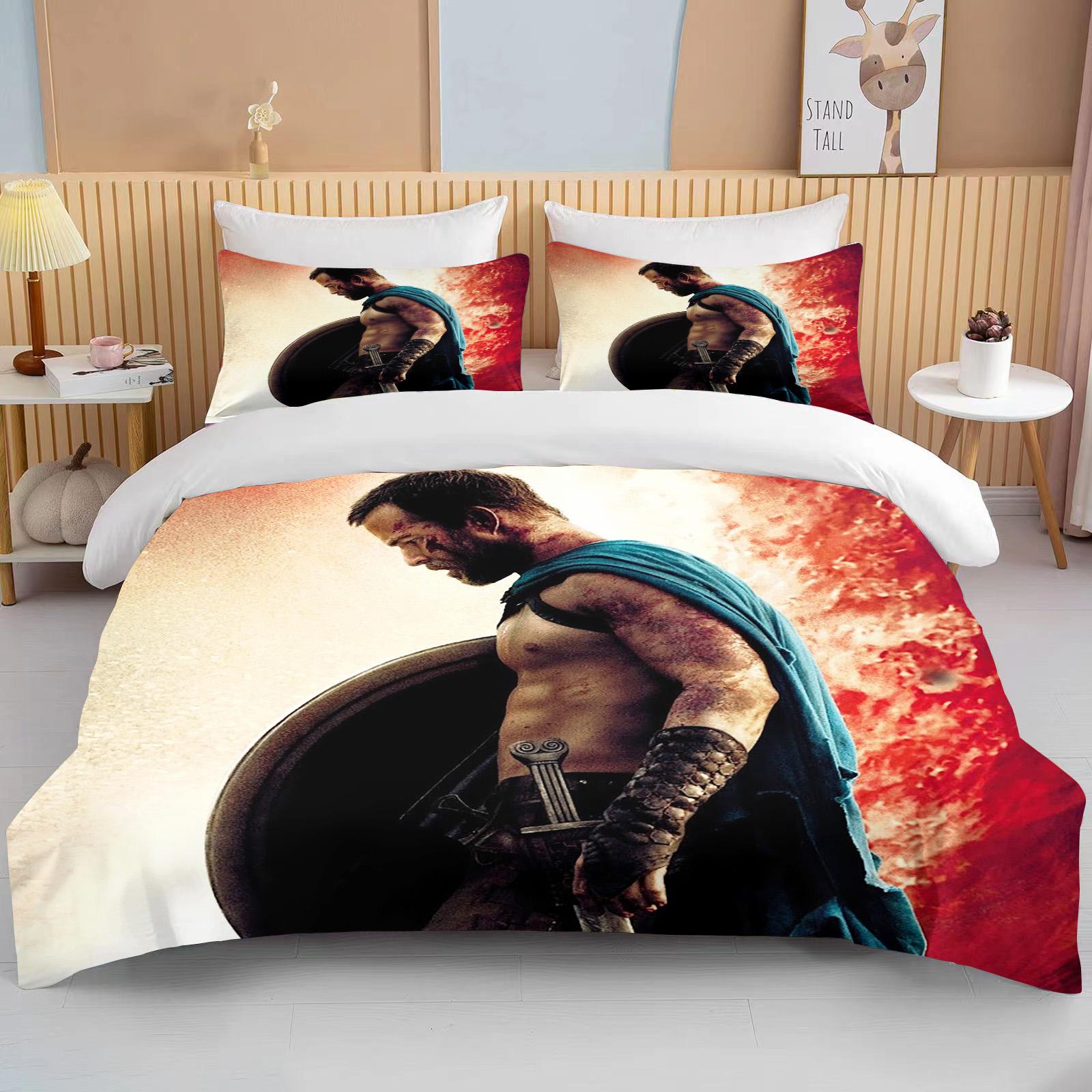 

Древний Рим Гладиатор Постельное белье Пододеяльник Воин Воин Односпальный Взрослый Полуторный Полный Королева Взрослый Домашний Тройной Комплект EU single(135x200cm)