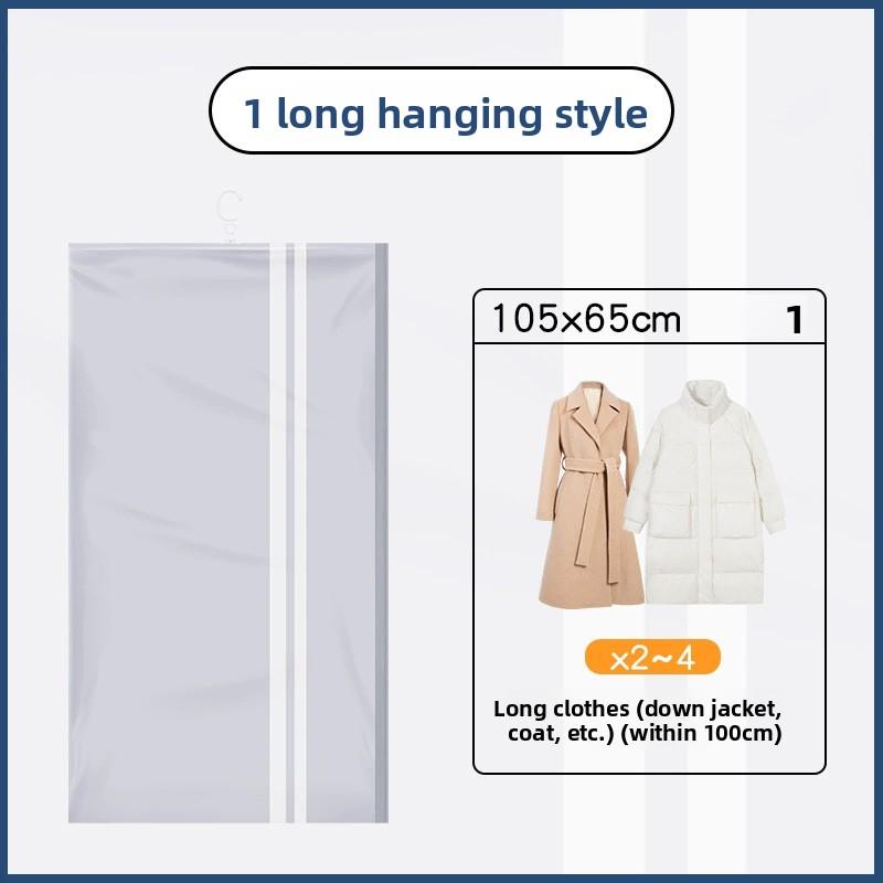 Vacuum-Sealed Hanging Wardrobe Bags for Home Use: Dustproof and Moisture-Resistant Storage for Clothing