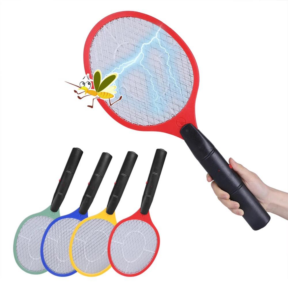 Battery Powered Electric Mosquito Swatter Handheld Insect Bug Zapper Bug Racket Fly Swatter Night