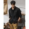 New-style Men’s Vintage Workwear-style Shirt Jacket: Loose-fit, Trendy, Casual, Long-sleeved Shirt