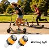 2Pcs End Bike LED Light, Rechargeable Bicycle Handlebar Flash Lamp, Bike Handlebar