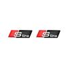 2026 2/5/10Pcs Car RS Sline Badge Steering Wheel Sticker Accessories for S1 Sline C7 A1 Q2 Q3 A4 B7 B8 B9 A3 8P 8V 8L A5 A6 C6 C5 2x