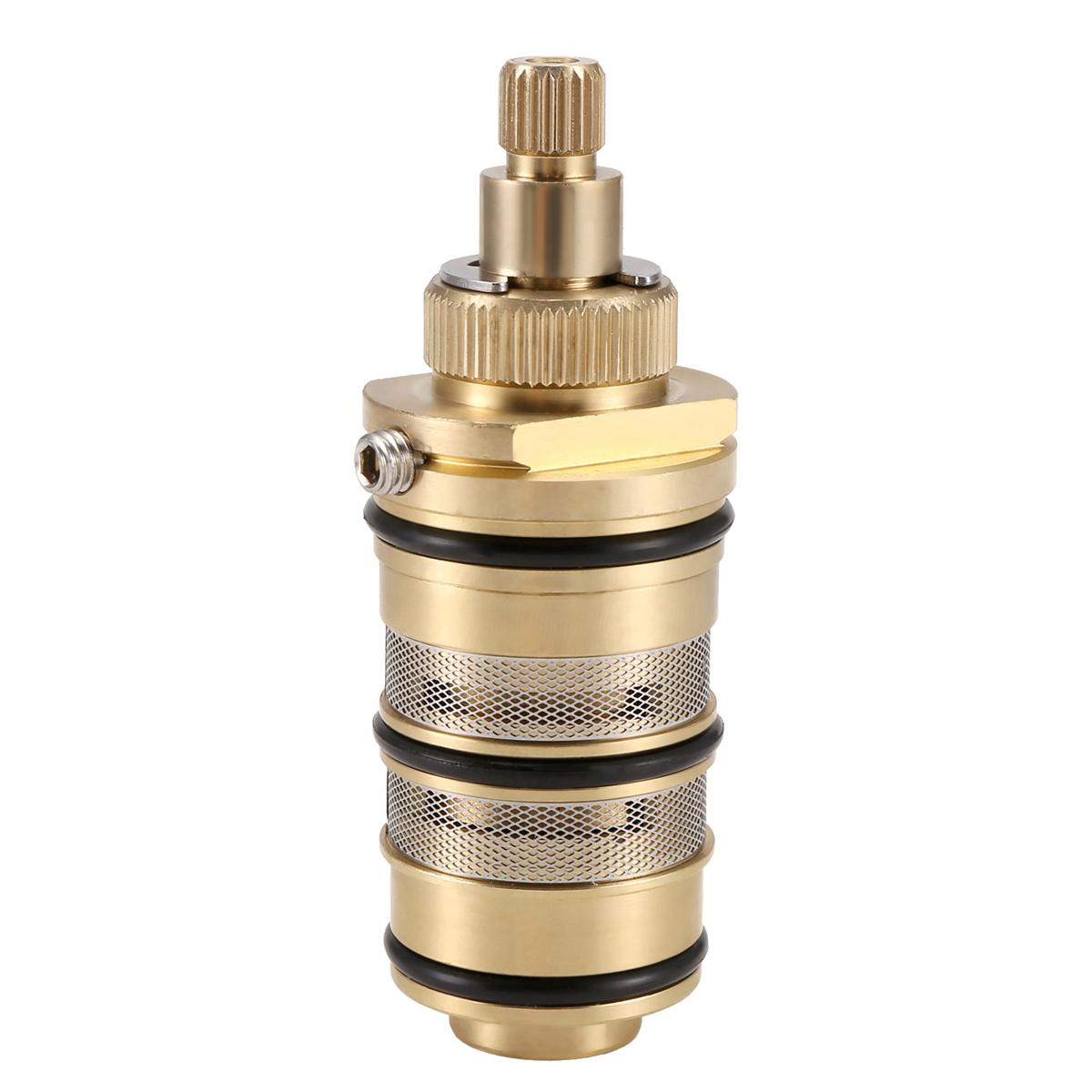 

Brass Replacement Thermostatic Cartridge, Shower Mixer Valve Bar Repair Kit Bathroom Water Temperature Control Faucet China Mainland