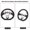 Carbon Fiber Steering Wheel Nappa Preforated Leather W/ Red Stitching Fit for Subaru WRX/STI 2015‑2020